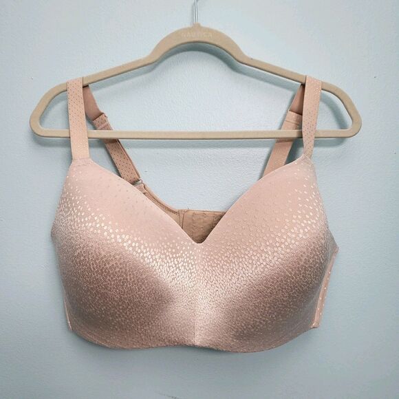 WACOAL Bra 856303 Size 40DDD Back Appeal Wire Free T-Shirt Rose Dust Pink Plus - Picture 1 of 8